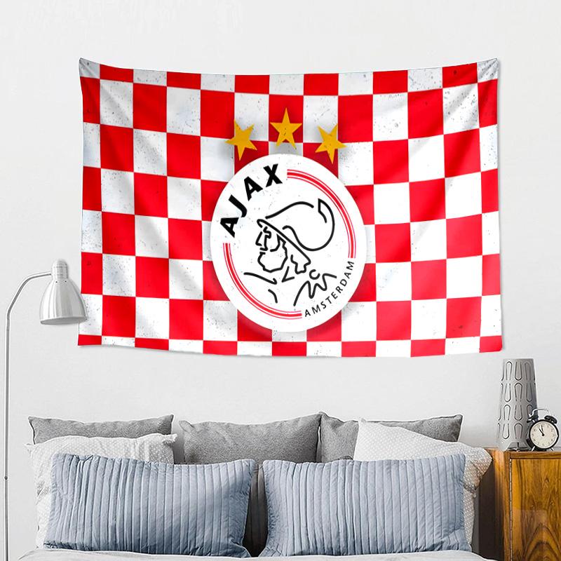 Ajax Amsterdam Crest Tapestry Playroom Tapestry, Accessories for Bedroom,Livingroom, dormitory Room Wall Decor Fan Birthday Gifts