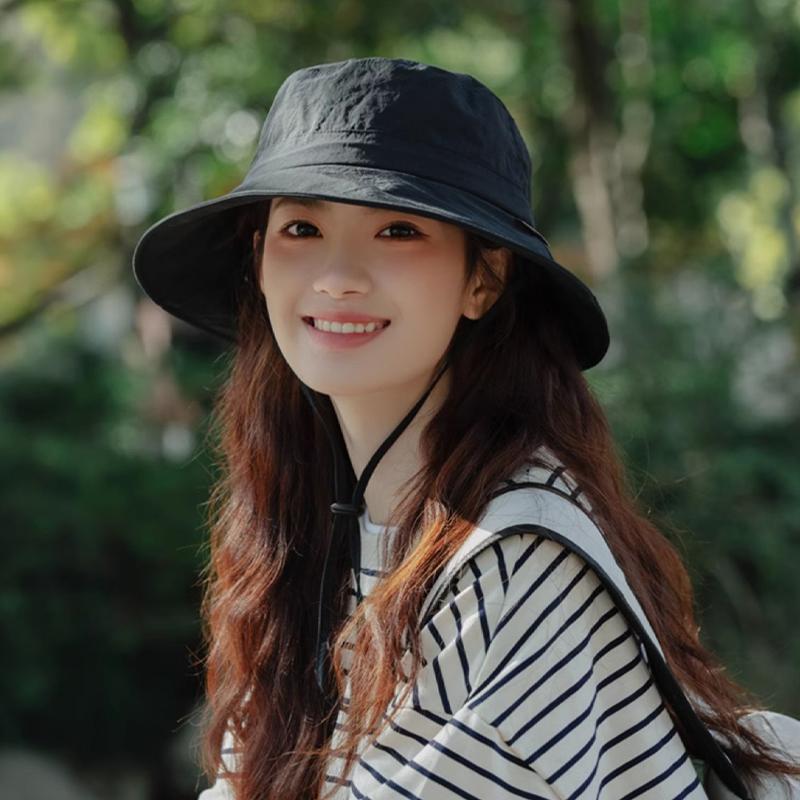 2025 шляпа женская летняя защита от ультрафиолета защита от солнца альпинизм быстросохнущая шляпа рыбака ветрозащитная веревка шляпа от солнца