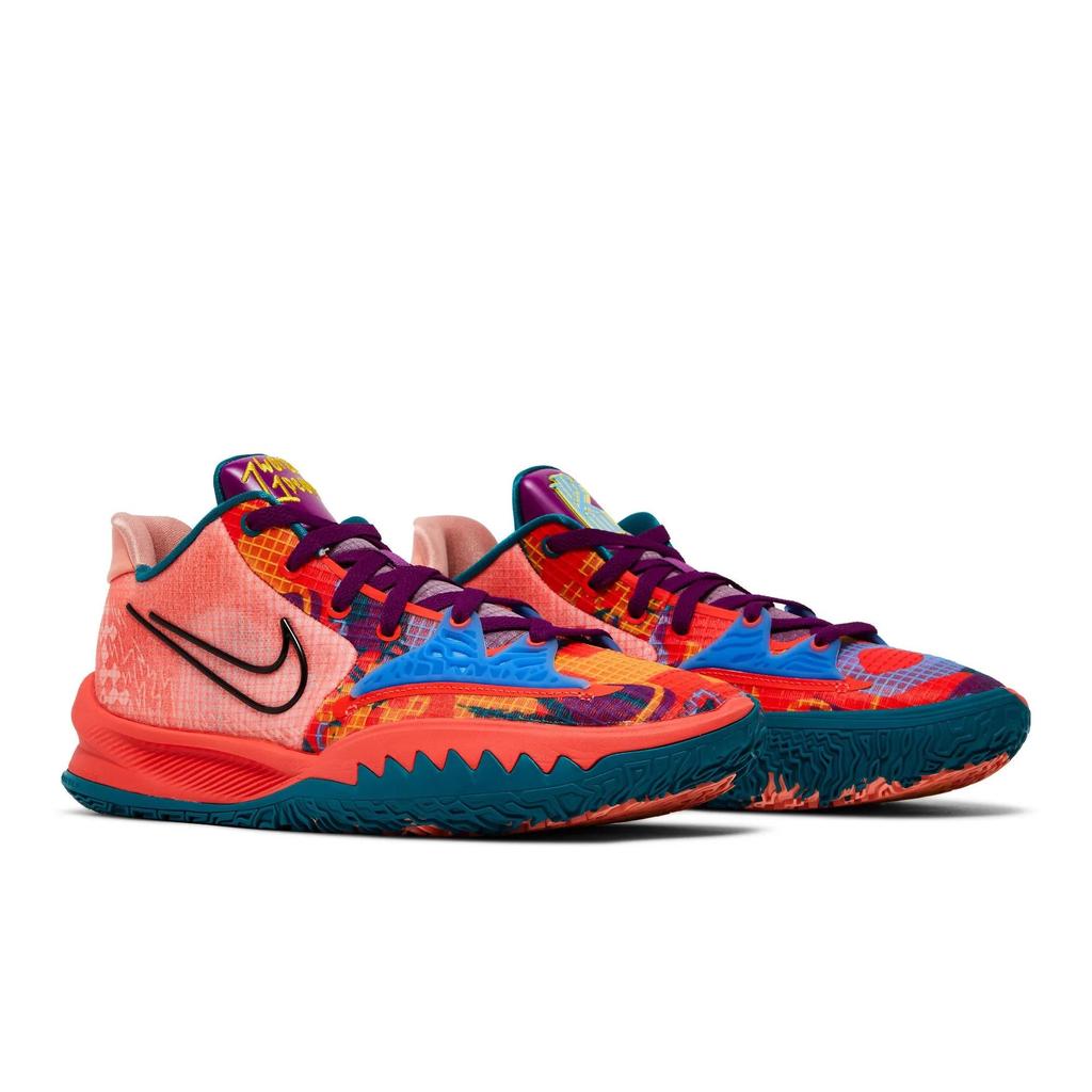 Nike Kyrie Low 4 EP '1 World 1 People' (Unisex) Bright Crimson / Plum Red / University Blue / Black Basketball Shoes CZ0105 600