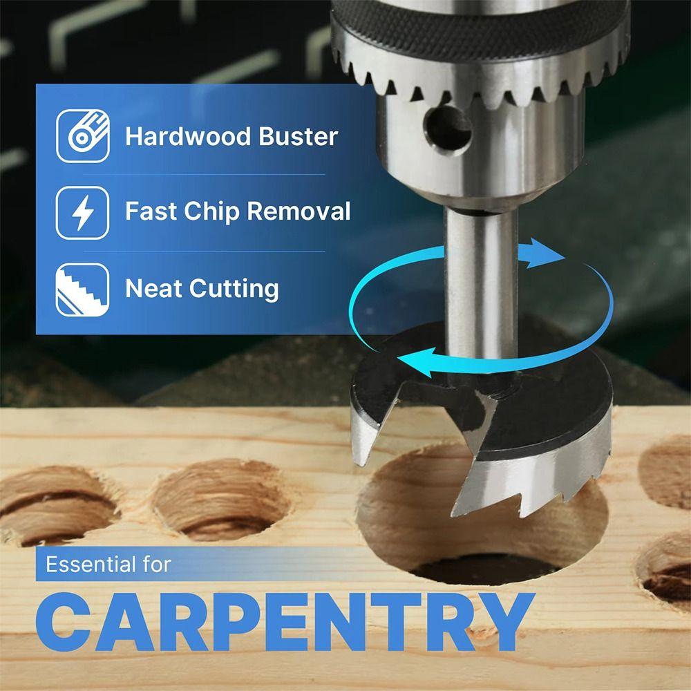 1Pcs Multi-Tooth Forstner Boring Drill Bits Wood Hole Opener for Wood Drilling