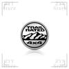 3D Metal Car Grille Emblem 4X4 TRAIL RATED Logo Body Sticker Auto Badge Decals Accessories