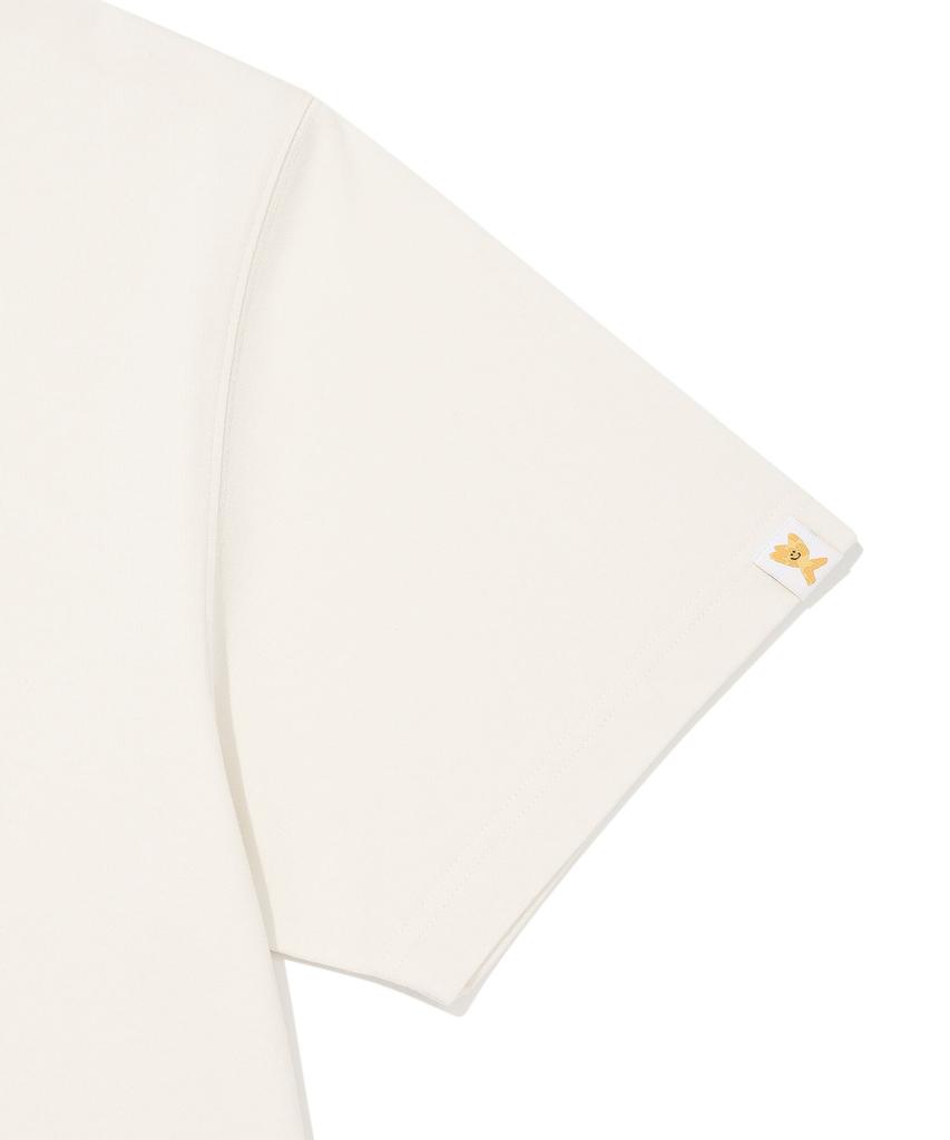 WACKY WILLY Кики и Дельфин Графическая футболка с коротким рукавом Кремовая