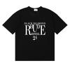 RHUDE Skull Print T-Shirt Men Women Oversized Short Sleeve Casual Top