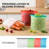 Силиконовые многоразовые пакеты с зип-локом для хранения продуктов, маленький размер для овощей в холодильнике и