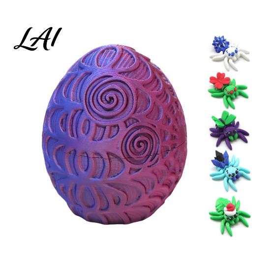 PLA Craft Gifts 3D Printed Spider Figurine Articulated Fidget Toy Movable Joints Ornamental Pieces for Windowsill Animal Creative Desktop Ornaments