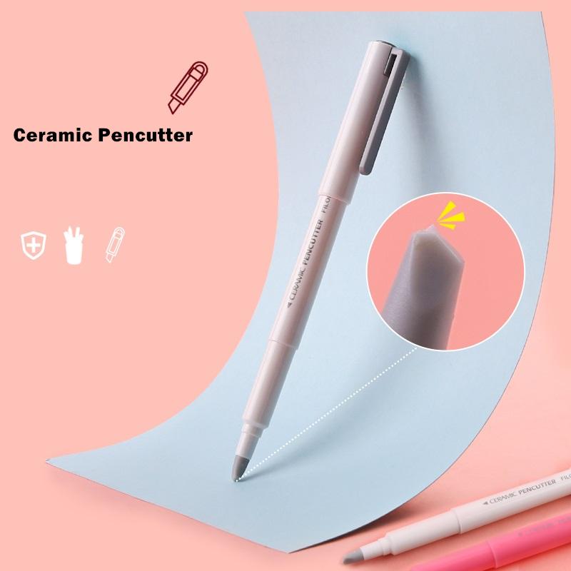 Керамический нож-карандаш, новинка, безопасный универсальный нож, нож для резки бумаги, нож для резки конвертов, альбом, журнал, офис, школа