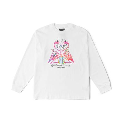 Vans Футболка с длинным рукавом и мультяшным принтом, ребристая, с круглым вырезом, унисекс, белая VNOOONDKWHT