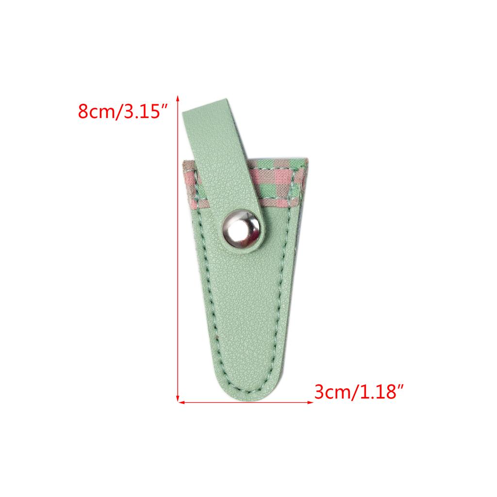 Embroidery Scissors Sheath Color Lattice Scissors Protective Cover Protect Sewing Scissor Sheath Portable Trimming Tool