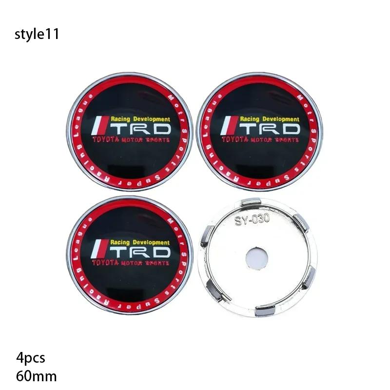 For Toyota JAI34pcs 60mm Car Tyre Wheel Center Hub Cap Badge For Toyota C-hr Prado Rav4 Yaris Hilux Prius Avensis Corolla Camry Accessories