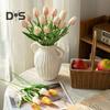 3 Pcs Artificial Tulips Fake Tulip Flowers with Bendable Stems Realistic Faux Tulips for DIY Flower Arrangement Decorations Home Wedding Party