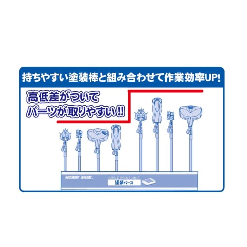 Hobby Base Premium Parts Collection Short Paint Stick, Reverse Action Type, Thin, Hobby Paint Tool PPC-N28