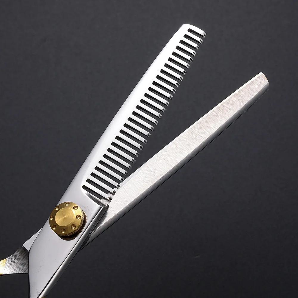 Нержавеющая сталь Германия парикмахерские ножницы 6.0 дюймов регулируемые парикмахерские ножницы для стрижки волос филировочные ножницы профессиональный инструмент для укладки волос в салоне