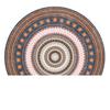 Simple Carpet Semicircular Floor Entrance Mats Household Entrance Door Foot Mats Nordic Bathroom Door Mats Nonslip Absorbent Pads
