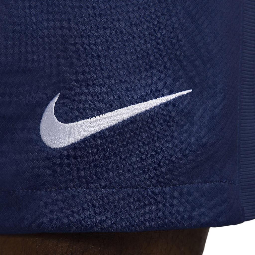 Nike Спортивные дышащие универсальные футбольные брюки со средней талией с логотипом, мужские брюки темно-синего цвета FN8864-410