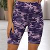 Женские шорты для йоги, камуфляжные шорты с леопардовым принтом и высокой талией, узкие шорты с эластичным поясом, шорты для фитнеса