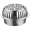 Balcony Roof Floor Drain Stainless Steel Round Large Displacement Anti-Clog Filter Screen Cover Outdoor Floor Drain Gutter Sewer