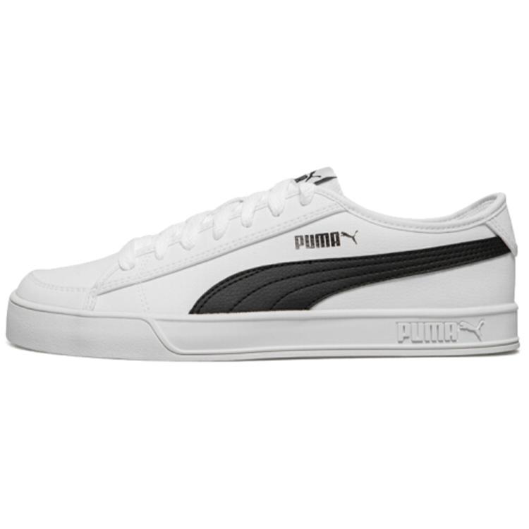 Puma Smash v2 Vulc SL 'White Black' (Unisex) White / Black Skateboard Shoes 367308 02