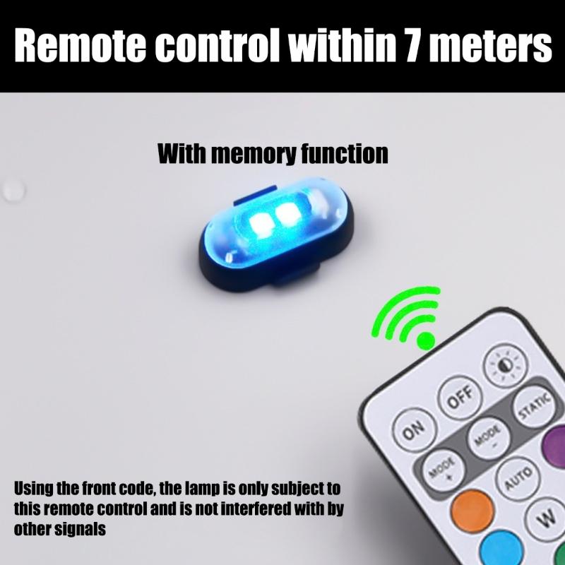 Водонепроницаемые беспроводные светодиодные фонари Зарядка через USB Беспроводные мигающие светодиодные фонари Высокая яркость Беспроводные светодиодные фонари для автомобиля велосипеда