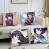 Таканаши Рикка Анимация Take On Me Наволочка для квадратной подушки Спальня Диван Досуг Удобная подушка Гостиная Украшение дома
