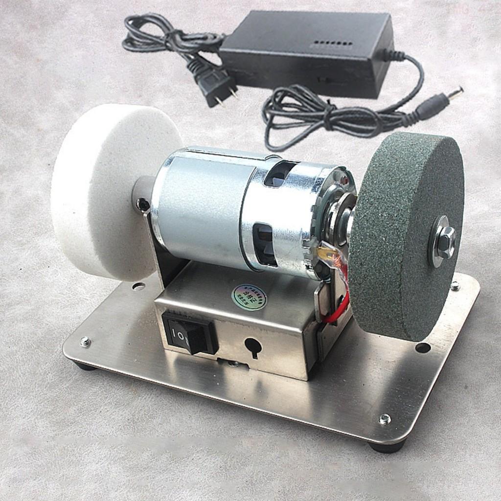 Портативный DIY Инструмент для заточки и изготовления Многофункциональный Мини-ленточный шлифовальный станок Регулируемая скорость Электрический ленточно-шлифовальный станок