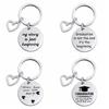 Stainless Steel School Graduate Keychain 2025 Graduation Season Pendant  Celebrate Gifts