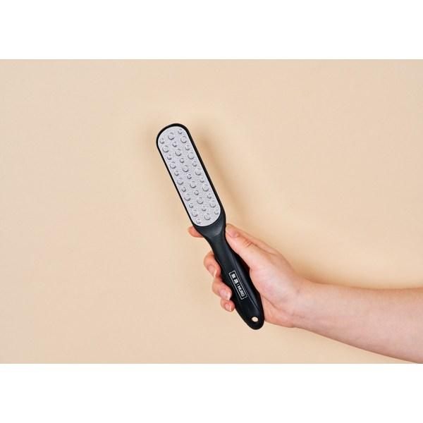 Двустороннее портативное средство для удаления мозолей на ногах Muro из нержавеющей стали, черный, 1 шт., 1 шт.