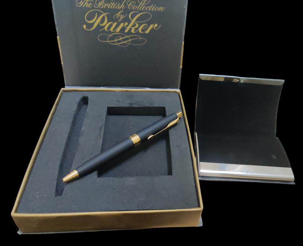@ Красивая синяя шариковая ручка Parker EST 1888 Стильный кошелек для карт L556 MJ-548-60% СКИДКА