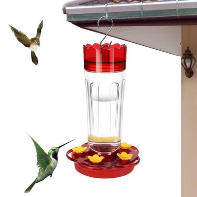 1 шт/2 шт 15 унций пластиковая кормушка для колибри наружная подвесная кормушка для колибри с 5 отверстиями для кормления для декора сада и патио