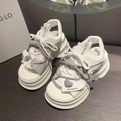 Мода Спорт Высота 2025 Роскошные Летние Женские Туфли Удобные Повседневные Корея Распродажа Обуви по Акции Азиатский Размер Лучшие Женские Сандалии