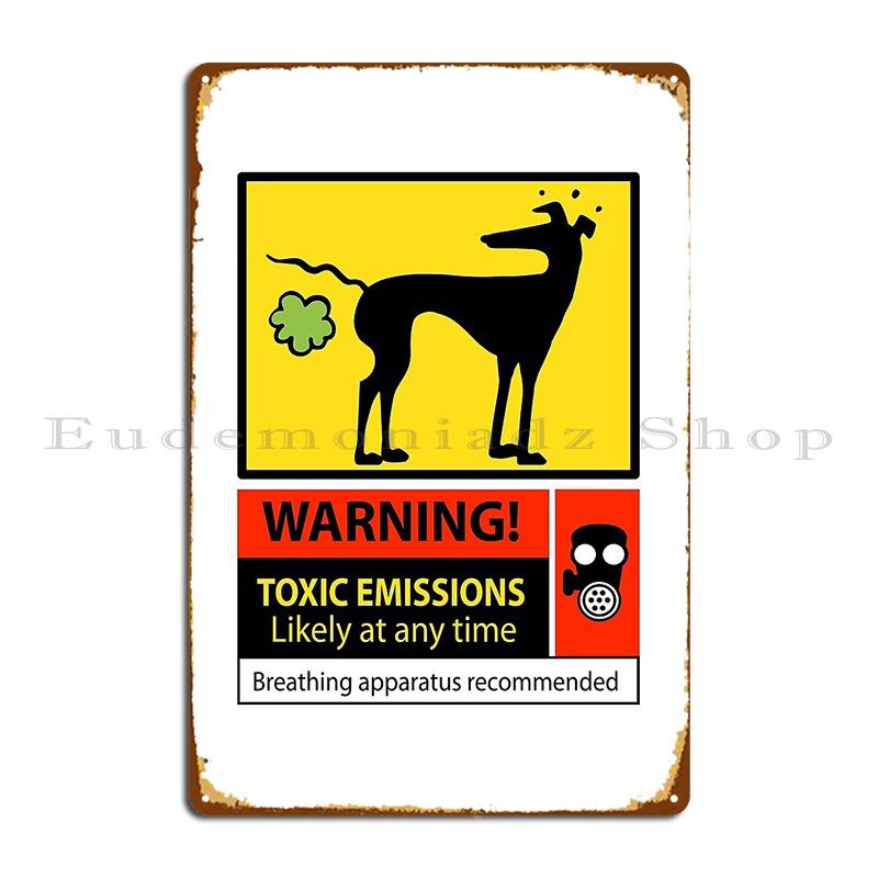 Toxic Emissions Hazard Sign Metal Sign Designs Poster Wall Decor Funny PaintingTin Sign Poster