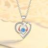 Love Heart-shaped Smart Necklace for Women, Japanese and Korean Simple Beating Heart Pendant Clavicle Chain Valentine's Day Gift