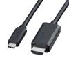 SANWA SUPPLY Type C To HDMI Conversion Cable (Black, 5m) KC-ALCHD50K