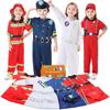 Jeowoqao Dress up Clothes for Little Boys Girls, Kids Dress Up Pretend Play Costumes,Police, Firefighters,Racers,Astronauts Costume for Toddler Age 3
