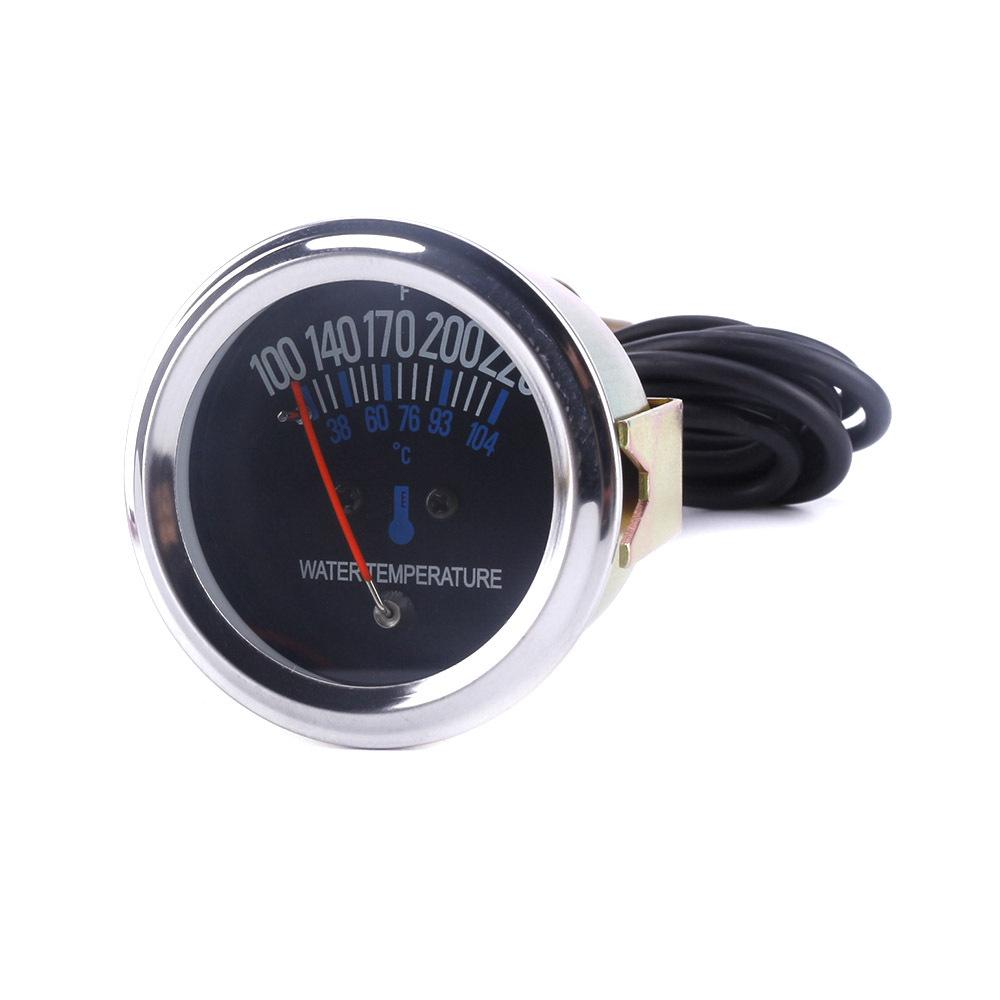 2'' 52 Pointer Mechanical Water Temperature Gauge Temp Meter Celsius&Fahrenheit