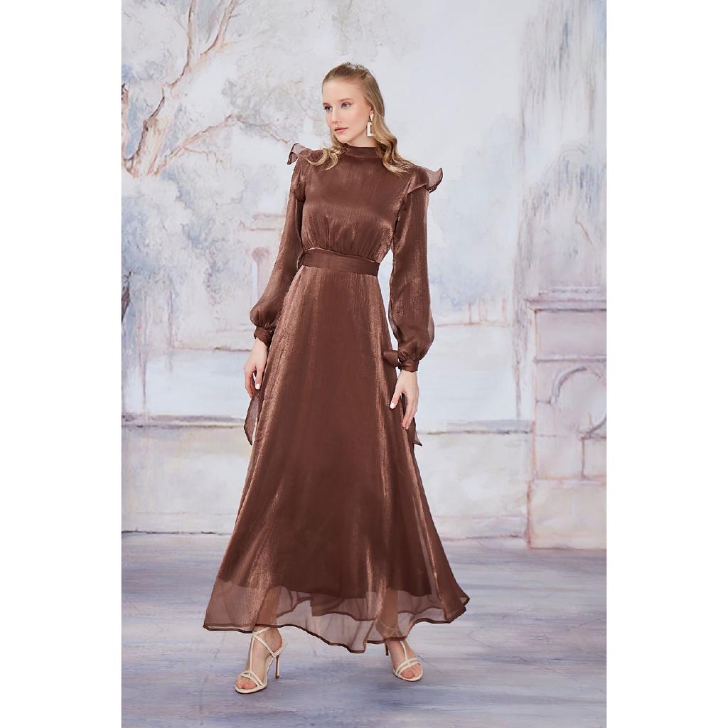 Темно-синее вечернее платье Mira