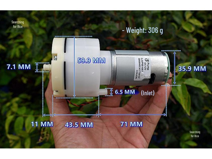 12 В 555 DC Вакуумный воздушный насос - 10 л Большой объем для аэрации аквариума