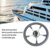 Black Foam Grip Marine Steering Wheel Stainless Steel Destroyer Steering Wheel  Pontoon Boat