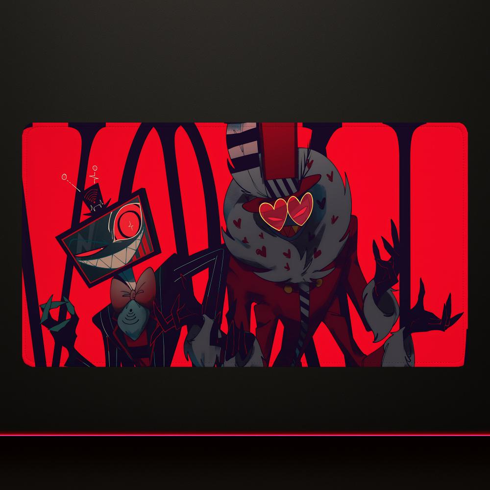 Коврик для мыши Vox Hazbin Hotel Коврик для мыши Геймерский Скоростной Клавиатура Офисный Нескользящий Коврик для стола 120x60см Расширенный Ковер для ПК