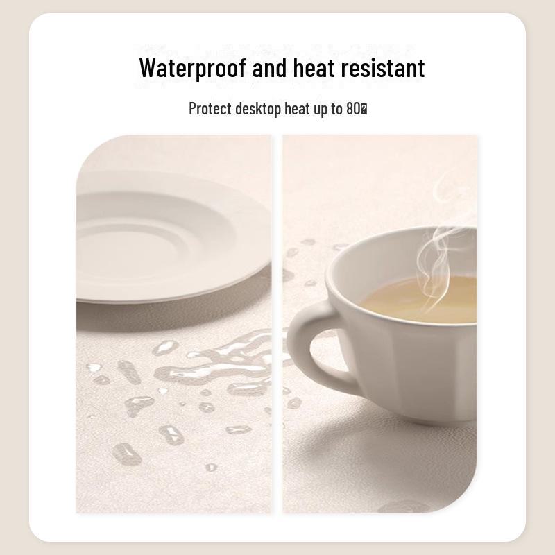 Luxury American Leather Desk Mat: Waterproof, Oil-Proof, Dust-Proof Dining and Coffee Table Protector
