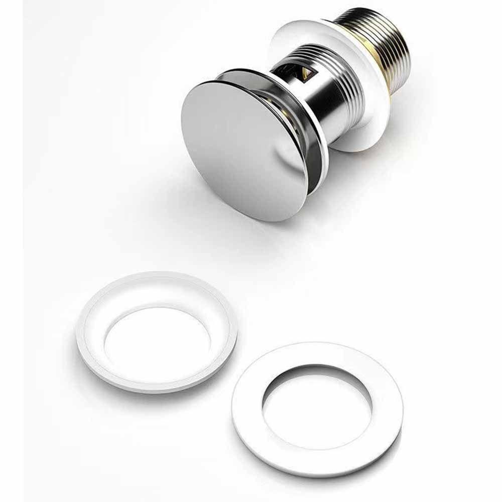 Waste Button Slotted Unslotted Basin Drain Device Bath Stopper Sink Strainer Basin Sink Tap