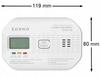 LCD Carbon Monoxide Detector with Electrochemical Sensor, Battery Powered