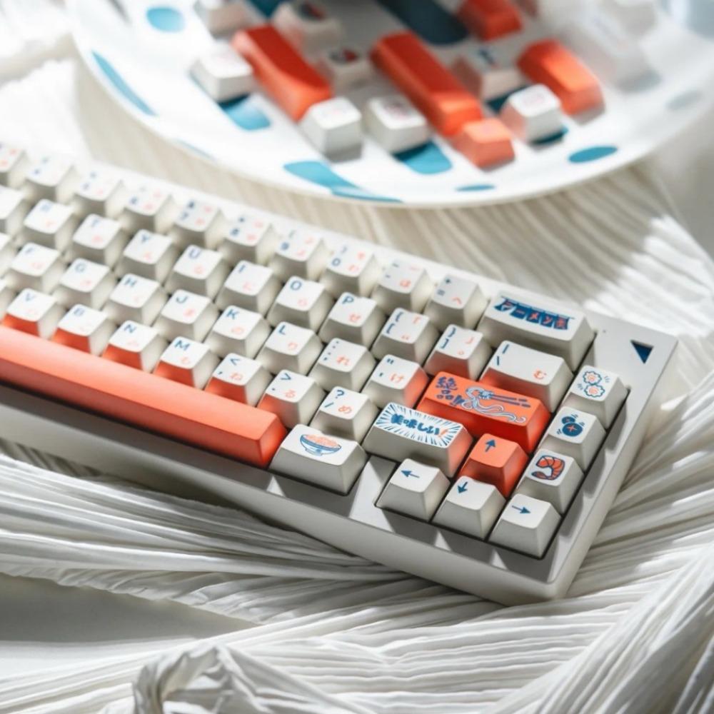 Набор колпачков для клавиш Yi Le Lamian Noodles 145 клавиш PBT Индивидуальный игровой колпачок для механической клавиатуры Профиль Cherry