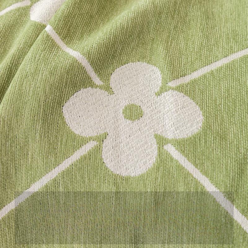 Fresh Four Seasons Universal Four-Leaf Clover Chenille Sofa Towel All-Inclusive Living Room Sofa Cover One Piece Sofa Cover
