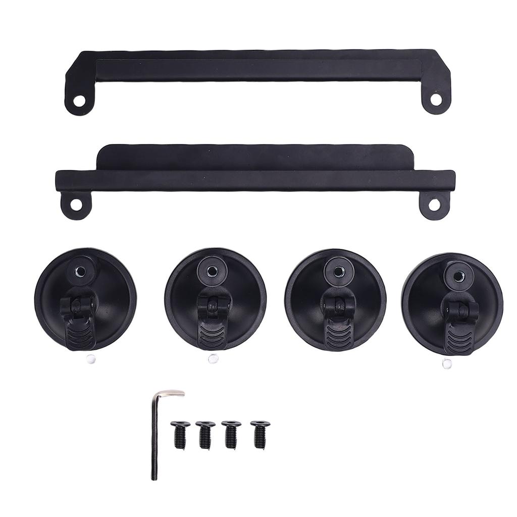 Крепление на крышу автомобиля Портативный многофункциональный люк на присоске Надежный монтажный комплект для автодомов, яхт, седанов, внедорожников Черный