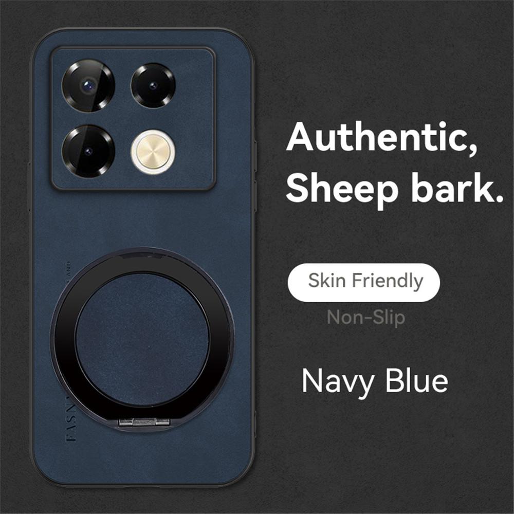 Роскошный чехол-держатель из магнитной кожи из овчины для Infinix Note 30 40 Pro Smart 10 9 8 7 6, подставка, противоударная задняя крышка