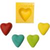 Hearts 4 Cavity Flexible Silicone Molds for Cream Cheese Mints, Chocolate, Fondant, Gummy, Fat Bombs, Ice Hearts, Soap, Buttercream, Butter, Candy