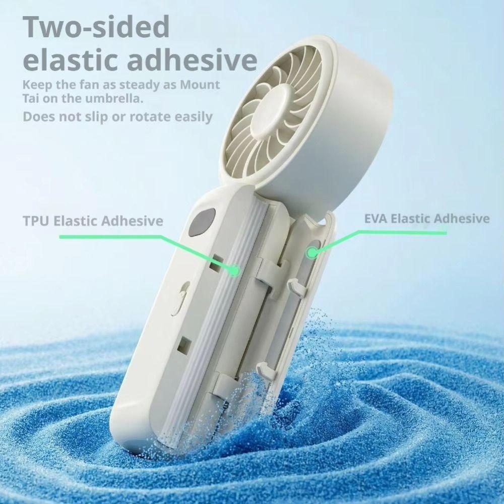 With Clip Portable Handheld Fan Silent Operation USB Rechargeable Fan  For Umbrella