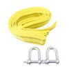 Heavy Duty 3Tons Car Tow Cable Towing Pull Rope Strap Hooks Van Road Recovery Eagle Hook / U-Hook Towing Ropes