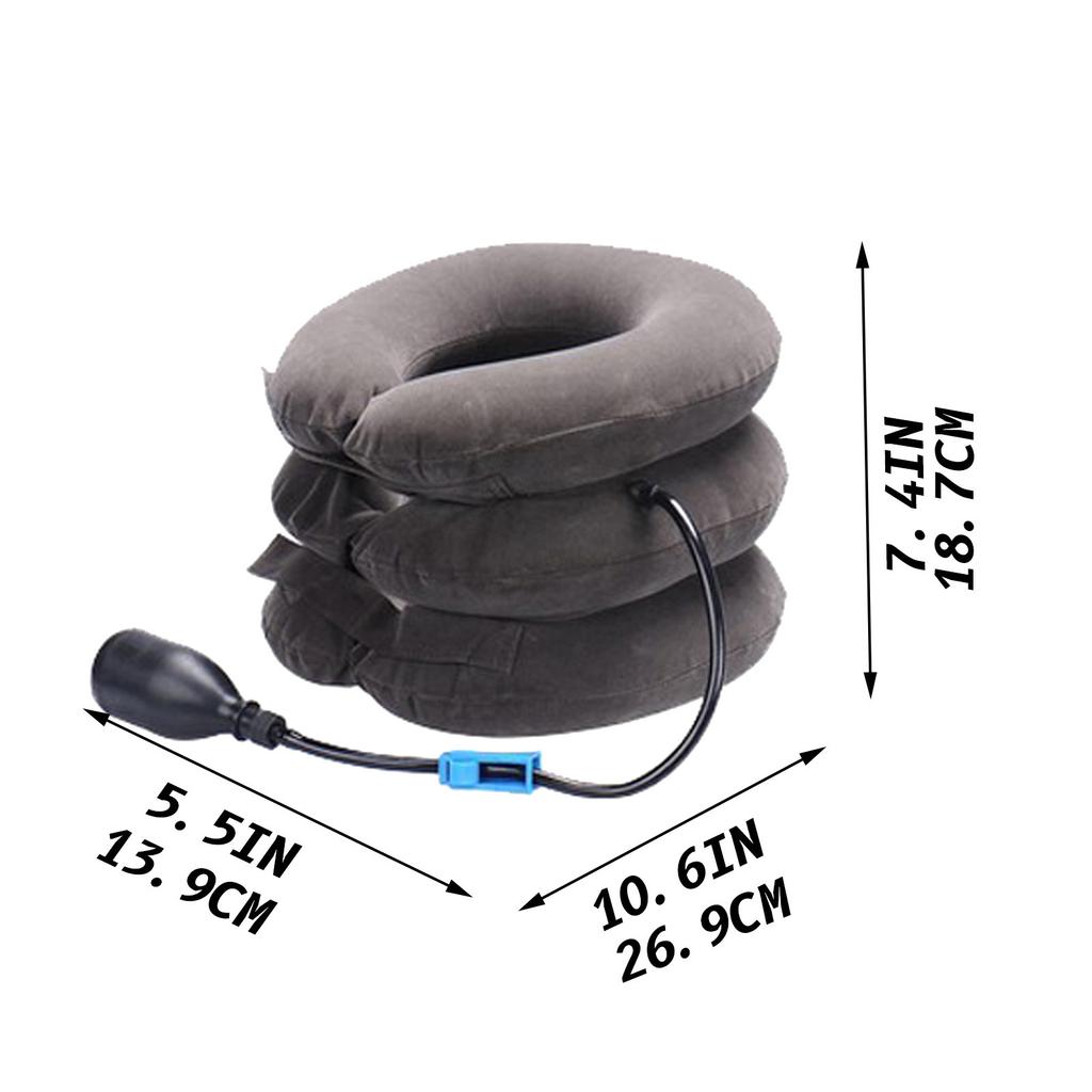 Устройство для вытягивания шеи. Надувной шейный воротник. Поддержка шеи. Мягкая шейная тяга.