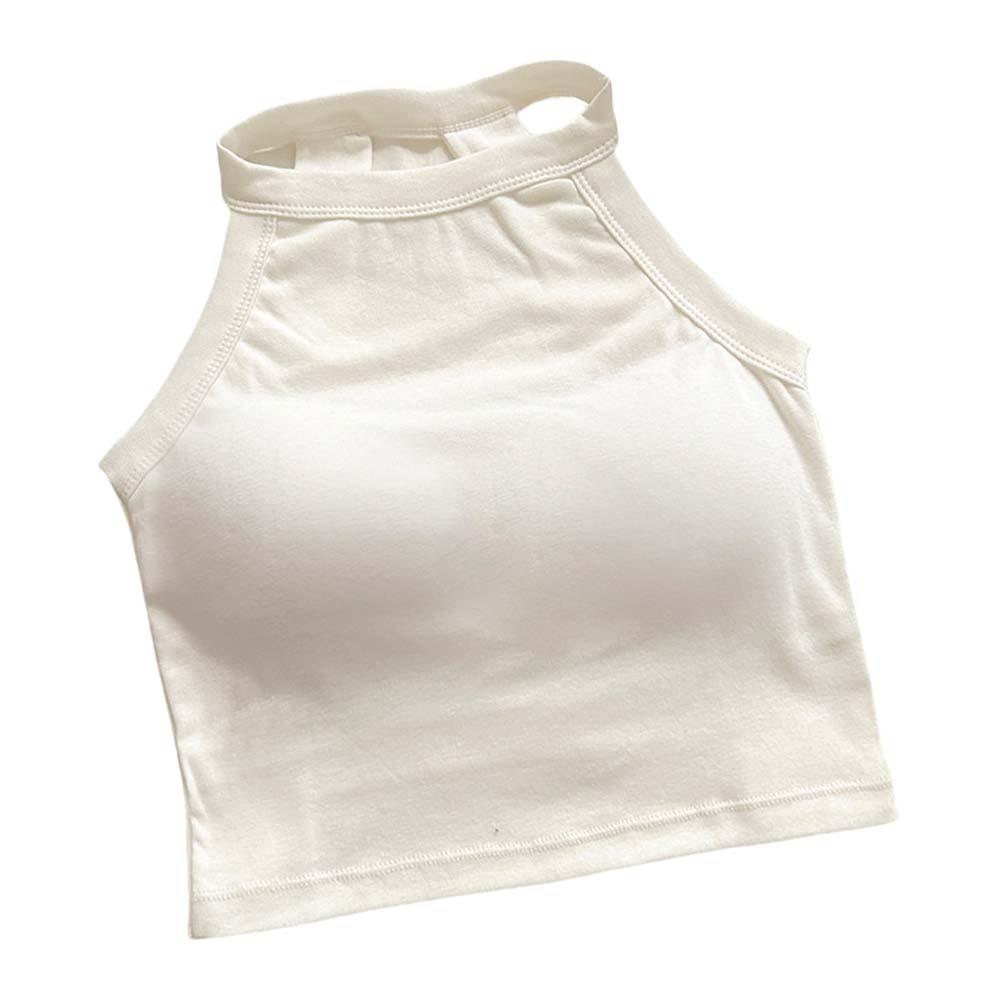 Solid Color Women Corset Slim Fit Suspender Vest Ins Fashion Crop Tops Ladies